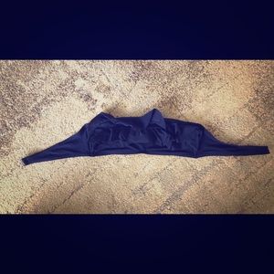 Ruffle bandeau bikini top